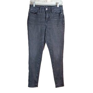 Time And Tru Skinny Jeans Womens 6 Black High Rise Curvy Stretch Denim Jeans